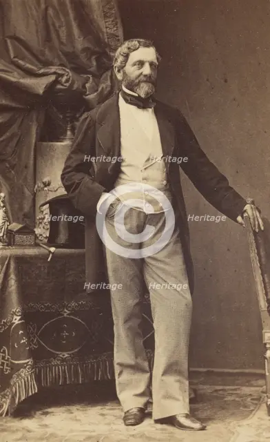 Portrait of a Bearded Man, 1865-1870. Creator: Disdéri & Cie..