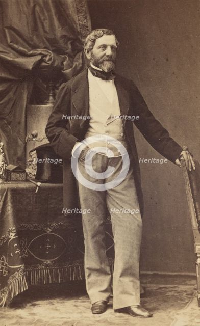Portrait of a Bearded Man, 1865-1870. Creator: Disdéri & Cie..