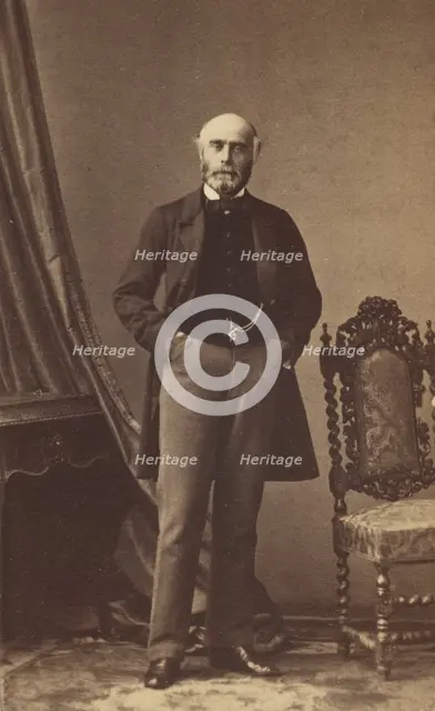Portrait of a Bearded Man, 1862-1865. Creator: Disdéri & Cie..