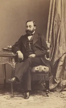 Portrait of a Bearded Man, 1862-1866. Creator: Disdéri & Cie.