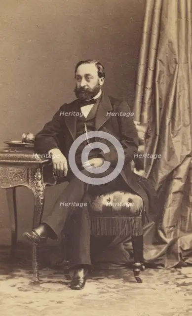 Portrait of a Bearded Man, 1862-1866. Creator: Disdéri & Cie..