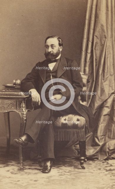 Portrait of a Bearded Man, 1862-1866. Creator: Disdéri & Cie..