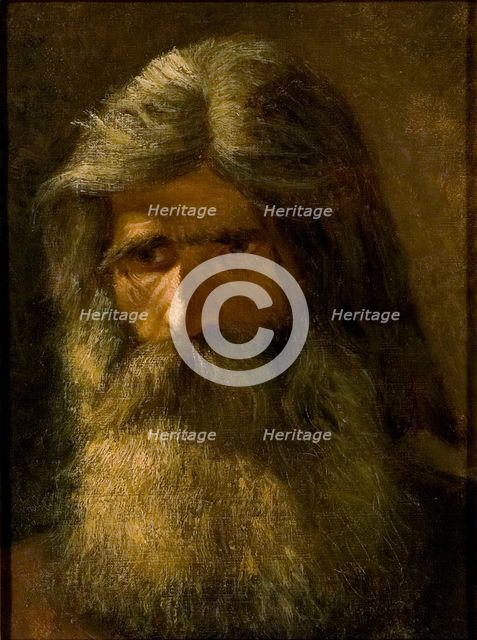 Portrait of a Bearded Man, 1862. Creator: Marten Eskil Winge.