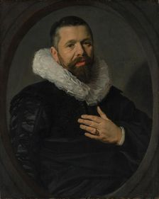 Portrait of a Bearded Man with a Ruff, 1625. Creator: Frans Hals
