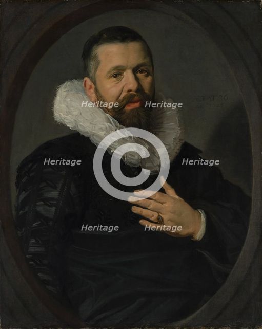 Portrait of a Bearded Man with a Ruff, 1625. Creator: Frans Hals.
