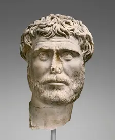 Portrait of a Bearded Man, A.D. 200-220. Creator: Unknown