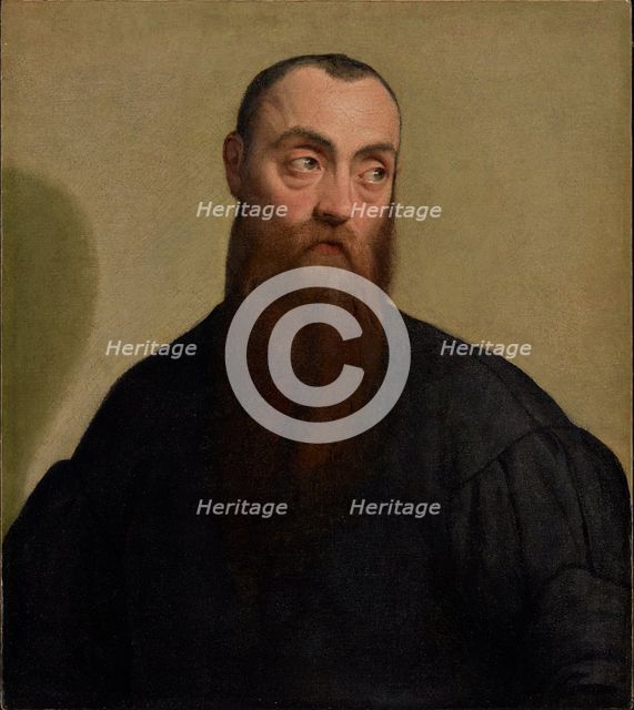 Portrait of a Bearded Man, about 1550. Creator: Jacopo Bassano il vecchio.