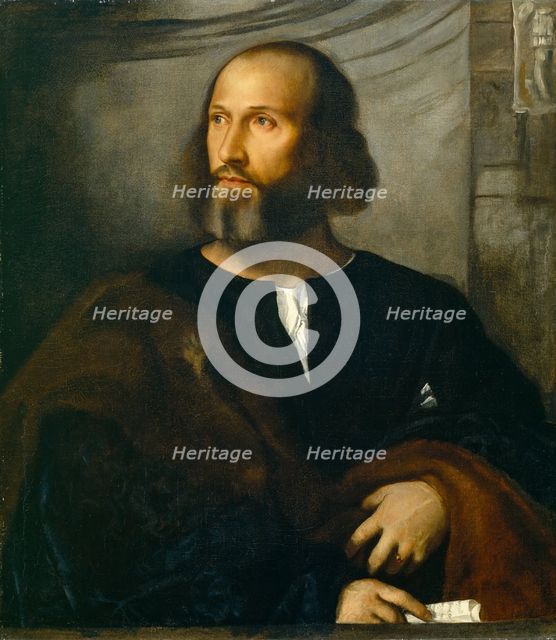 Portrait of a Bearded Man, c1515. Creator: Titian's School.