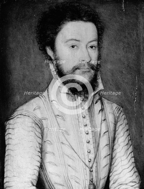 Portrait of a Bearded Man in White. Creator: Corneille de Lyon.