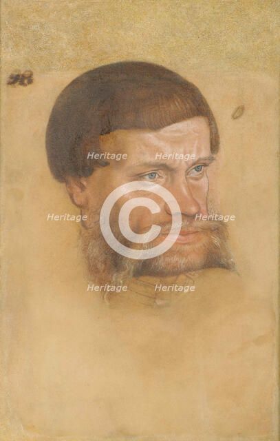 Portrait of a bearded man (Joachim I, Prince of Anhalt-Dessau?), c.1540. Creator: Cranach, Lucas, the Younger (1515-1586).