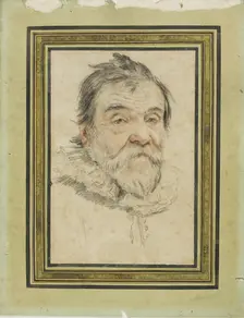 Portrait of a Bearded Old Man, c. 1650. Creator: Claude Mellan