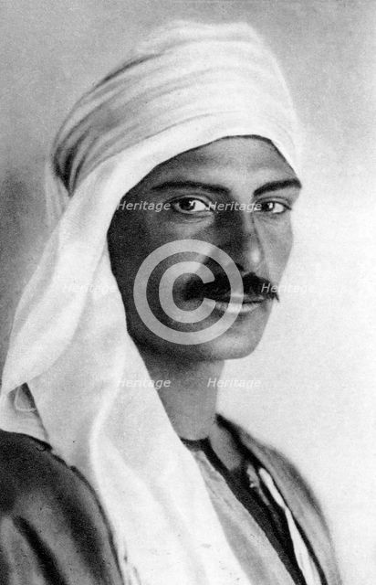 Portrait of a Bedouin, c1920s. Artist: Unknown