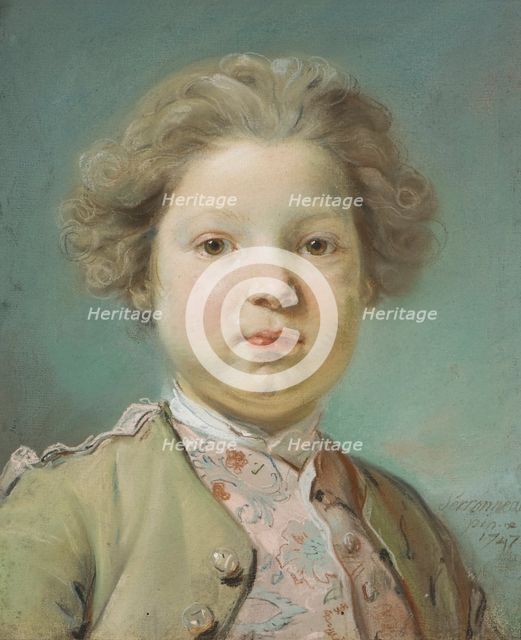 Portrait of a Boy, 1747. Creator: Jean-Baptiste Perronneau.