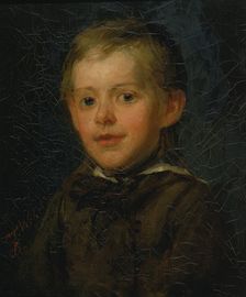 Portrait of a Boy, 1868. Creator: Charles T. Webber
