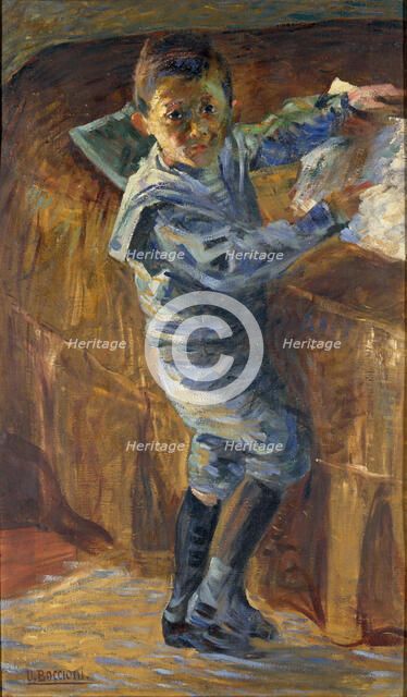 Portrait of a boy, 1908-1909.