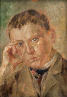 Portrait of a Boy, 1920-1930. Creator: Milan Thomka Mitrovsky