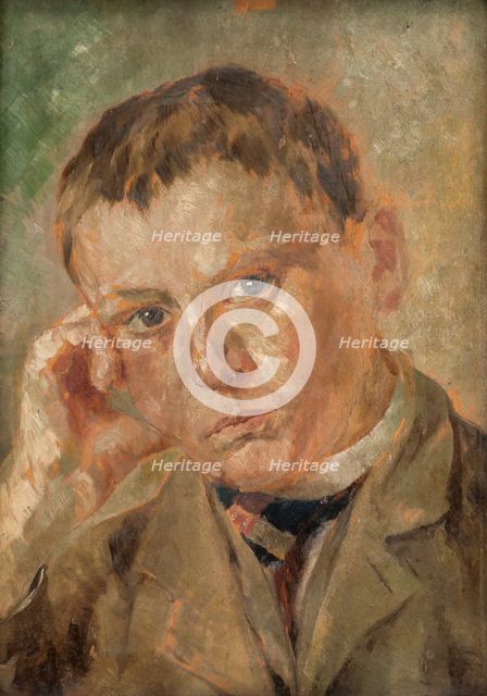 Portrait of a Boy, 1920-1930. Creator: Milan Thomka Mitrovsky.