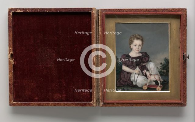 Portrait of a Boy, ca. 1840. Creator: Miss Leland.