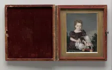 Portrait of a Boy, ca. 1840. Creator: Miss Leland