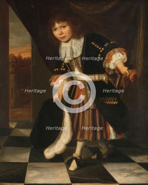 Portrait of a Boy, called The Young Son of Admiral van Nes (The Admiral's Son), 1669. Creator: François Verwilt.