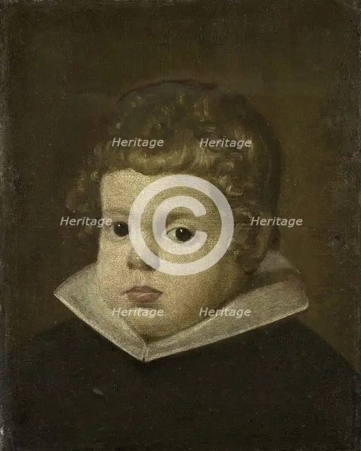 Portrait of a Boy about three years old, possibly Prince Balthasar Carlos, Son of the..., 1632-1650. Creator: Anon.