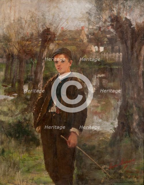 Portrait of a Boy, c19th century. Creator: Anna Christina Nordgren.