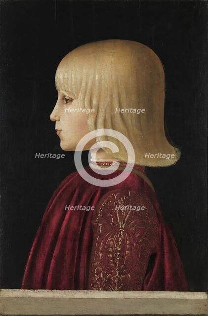 Portrait of a Boy. (Guidobaldo Da Montefeltro?), 1483. Creator: Piero della Francesca.