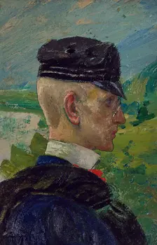 Portrait of a Boy. Study for Morning Prayers. Creator: Carl Larsson