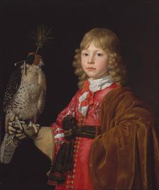 Portrait of a Boy with a Falcon. Creator: Wallerant Vaillant