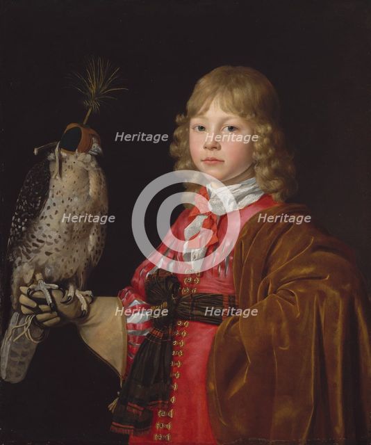 Portrait of a Boy with a Falcon. Creator: Wallerant Vaillant.