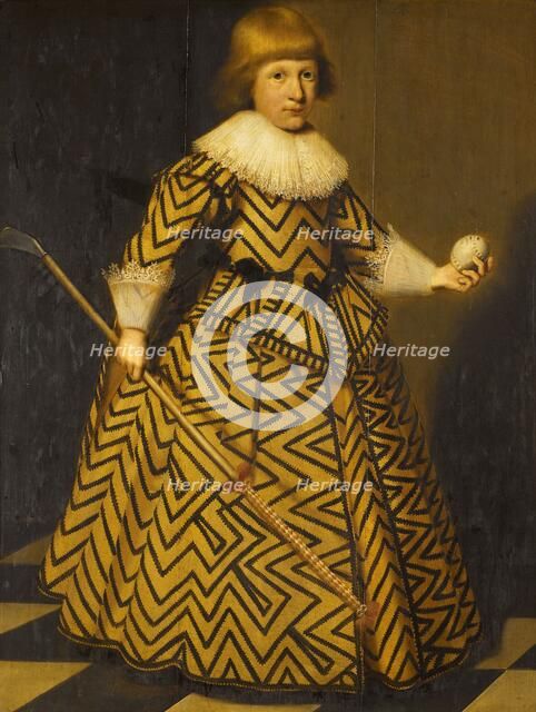 Portrait of a Boy with a Kolf Club, 1631. Creator: Wybrand Simonsz. de Geest the Elder.