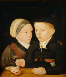 Portrait of a brother and a sister, also known as Fugger children, c.1540