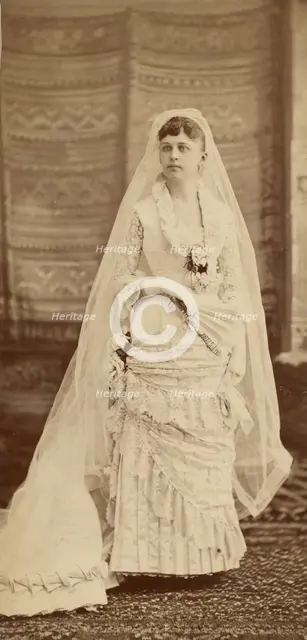Portrait of a bride, about 1880-1890. Creator: Unknown.