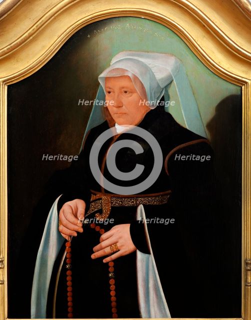 Portrait of a burgher wife, 1562. Creator: School of Bartholomaus Bruyn the Younger.