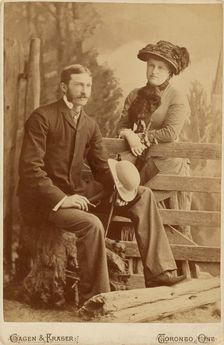 Portrait of a Canadian couple, about 1885. Creator: Gagen & Fraser