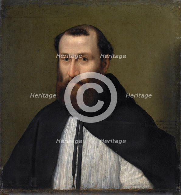 Portrait of a Canon of the Lateran, 1556. Creator: Anguissola, Sofonisba (ca. 1532-1625).