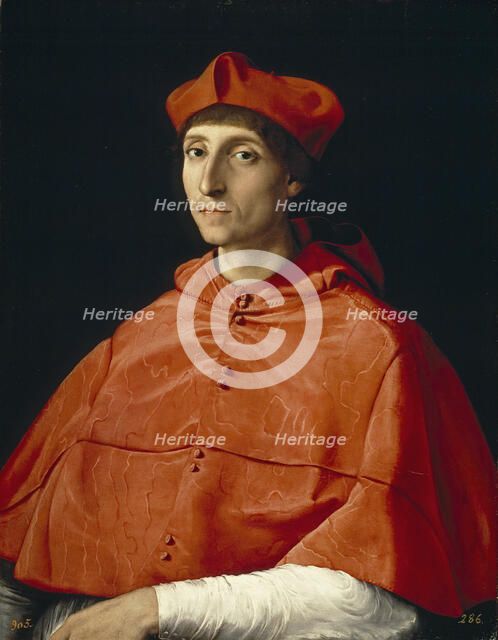 Portrait of a Cardinal, c. 1510. Artist: Raphael (1483-1520)