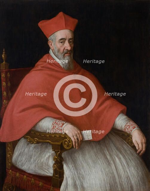 Portrait of a Cardinal Giovanni Dolfin (1545-1622). Artist: Bassano, Leandro (1557-1622)