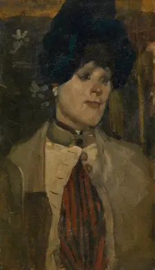 Portrait of a Chanteuse, 1880. Creator: George Hendrik Breitner