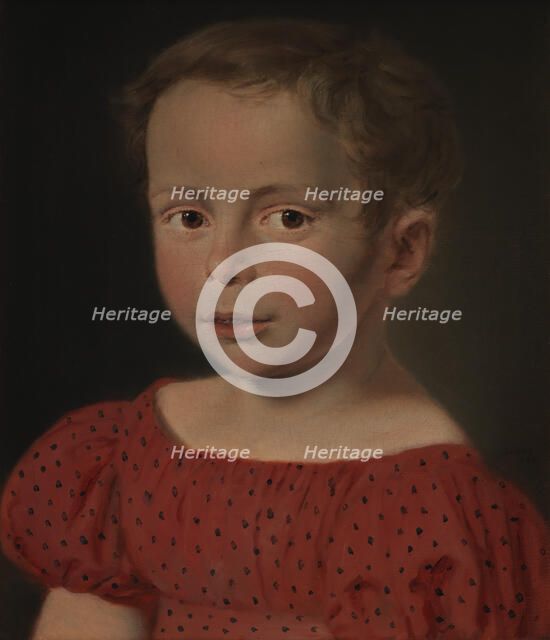 Portrait of a child, 1822. Creator: Christian Albrecht Jensen.