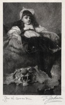 Portrait of a Child, 1887. Creator: Thomas George Johnson (American, 1844-1904)
