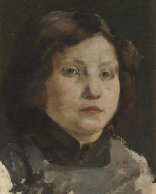 Portrait of a Child, 1895-1905. Creator: Emile Vloors