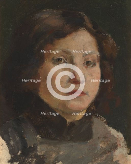 Portrait of a Child, 1895-1905. Creator: Emile Vloors.