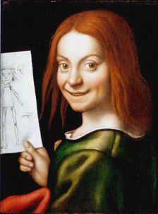 Portrait of a Child with a Drawing