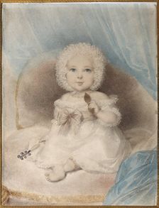Portrait of a child with a Lorgnette