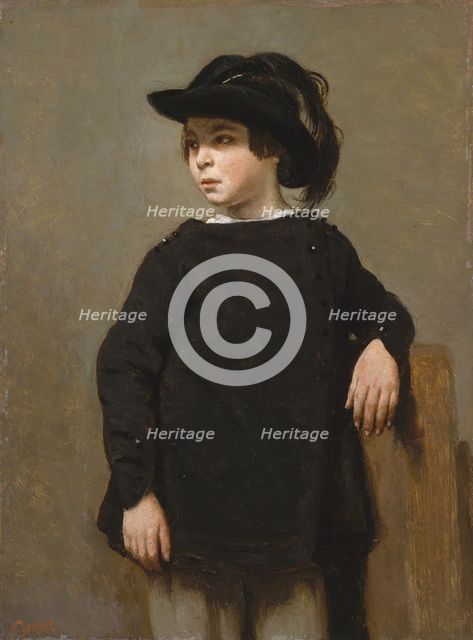 Portrait of a Child, ca. 1835. Creator: Jean-Baptiste-Camille Corot.