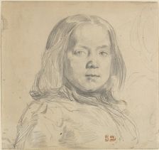 Portrait of a Child. Creator: Eugene Delacroix