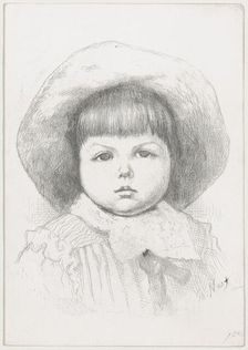 Portrait of a Child (Cyril Nast?), after 1879., after 1879. Creator: Thomas Nast