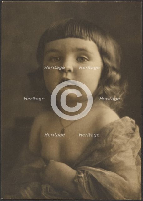 Portrait of a Child in Gauze, 1919. Creator: Louis Fleckenstein.