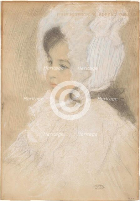 Portrait of a Child (Marie Moll), 1902-1904. Creator: Klimt, Gustav (1862-1918).